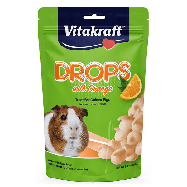 Vitakraft Drops with Orange for Guinea Pigs - 150 g - Pisces Pet Emporium