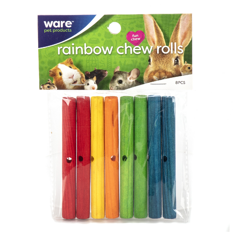 Ware Rainbow Chew Rolls 8-Pack - Pisces Pet Emporium