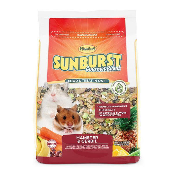 Higgins Sunburst Hamster & Gerbil Food - 2.5lb - Pisces Pet Emporium
