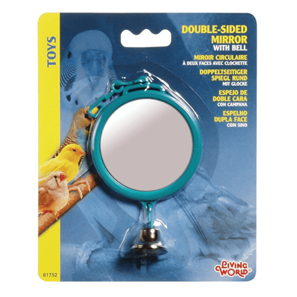 Living World Double-Sided Mirror with Bell - Large - Pisces Pet Emporium