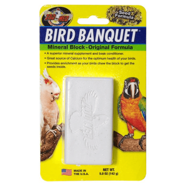 Zoo Med Bird Banquet Mineral Block Original Formula - Large - Pisces Pet Emporium