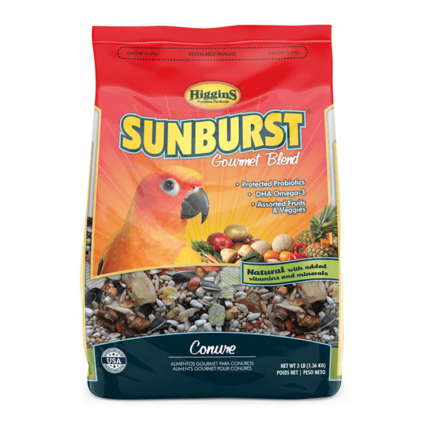 Higgins Sunburst Gourmet Blend Conure - 1.36 kg - Pisces Pet Emporium