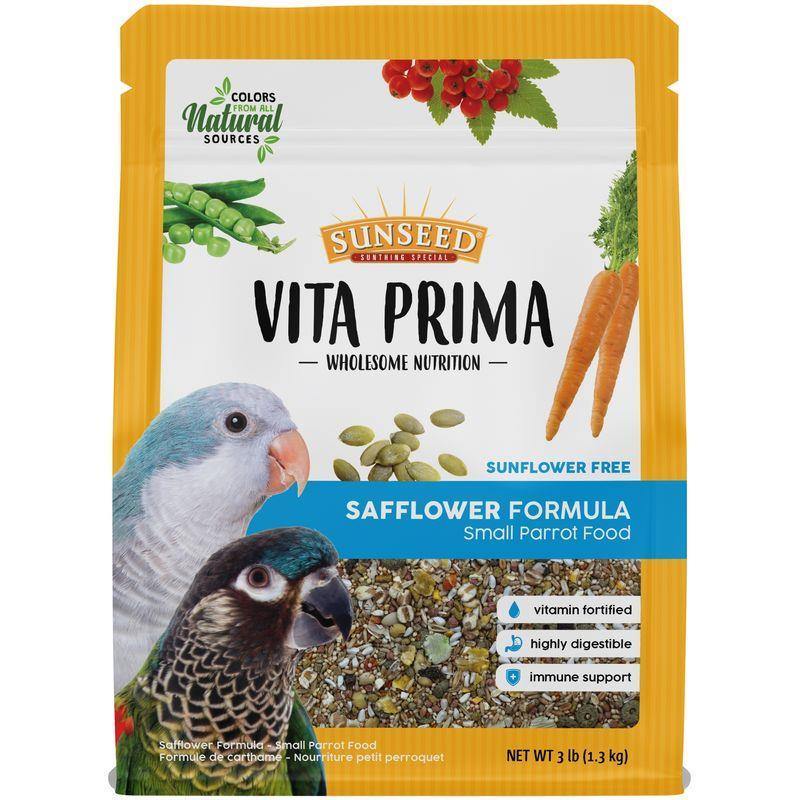 Sunseed Vita Prima Safflower - Small Parrots 3lb - Pisces Pet Emporium