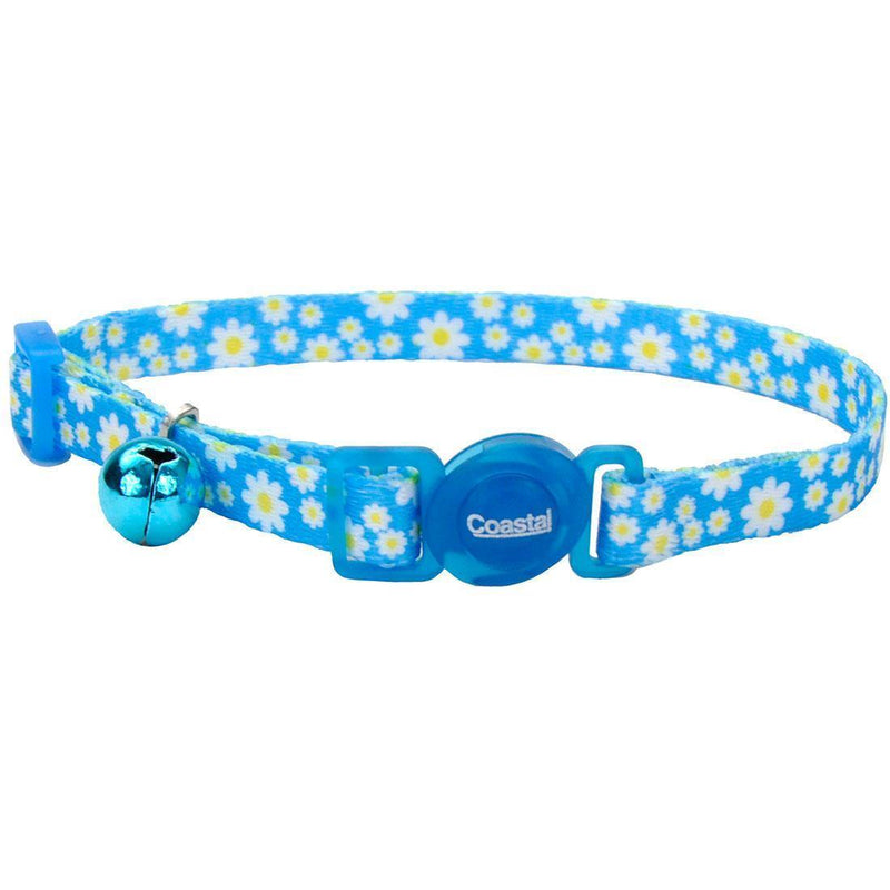 Safe Cat Breakaway Collar - Daisy Blue - Pisces Pet Emporium