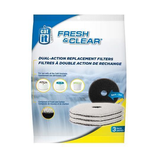 Catit Design Fresh & Clear Foam / Carbon Filters - 3 Pack - Pisces Pet Emporium