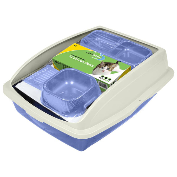 Van Ness Cat Litter Pan Starter Kit Pack | Pisces