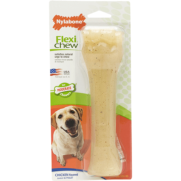 Nylabone Moderate Chew Flexi Chew Chicken Flavour - Souper - Pisces Pet Emporium