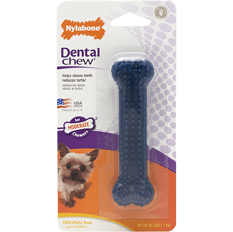 Nylabone Moderate Chew Dental Chew Original Flavour - Petite - Pisces Pet Emporium