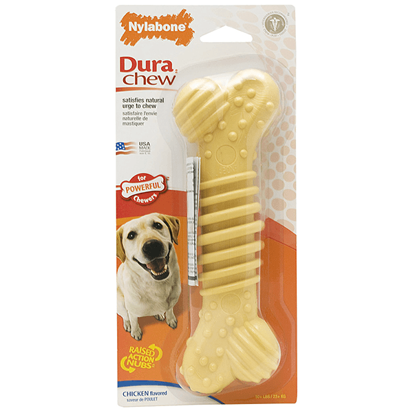 Nylabone Dura Chew Textured Bone Chicken Flavour - Souper - Pisces Pet Emporium