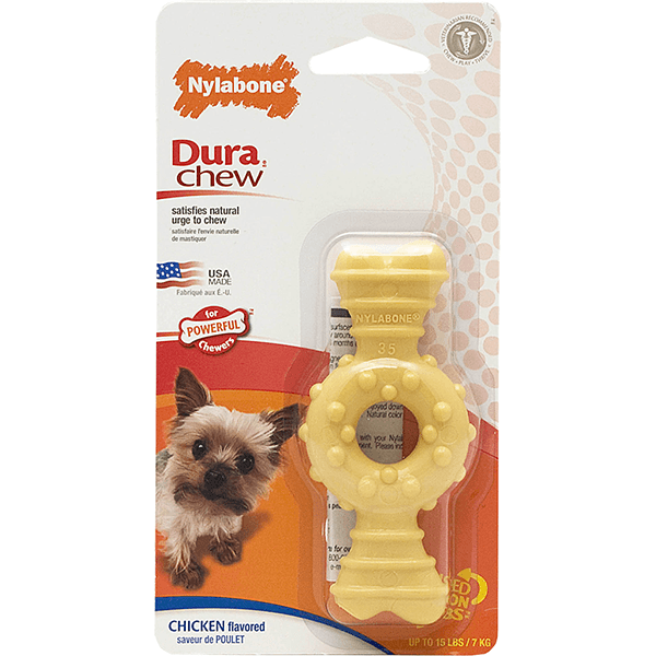 Nylabone Dura Chew Ring Bone Chicken Flavour - Petite - Pisces Pet Emporium