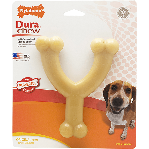 Nylabone Dura Chew Wishbone Original Flavour - Wolf - Pisces Pet Emporium