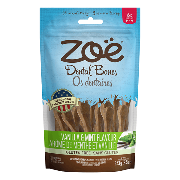 Zoe Antioxidant Dental Bones Vanilla & Mint Flavour - Medium - Pisces Pet Emporium