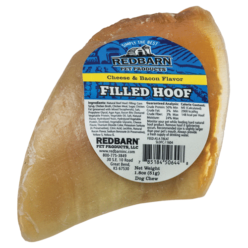 Redbarn Filled Hoof - Cheese & Bacon - Pisces Pet Emporium