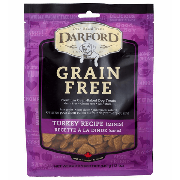 Darford Grain Free Turkey Minis - 340 g - Pisces Pet Emporium