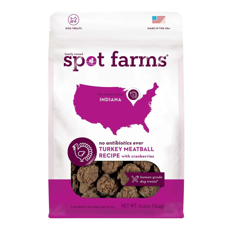 Spot Farms Turkey & Cranberry Meatballs 354g - Pisces Pet Emporium