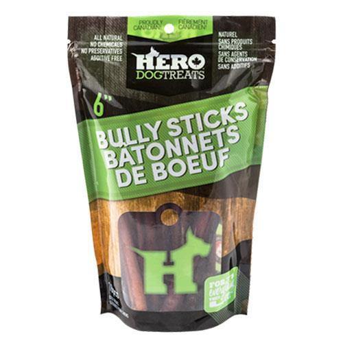 Hero Bully Sticks 6" 18 Pack - Pisces Pet Emporium