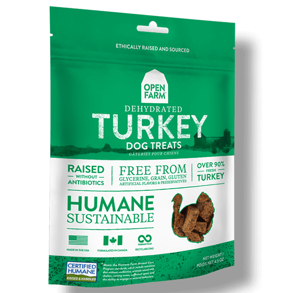 Open Farm Dehydrated Turkey Dog Treats - Pisces Pet Emporium
