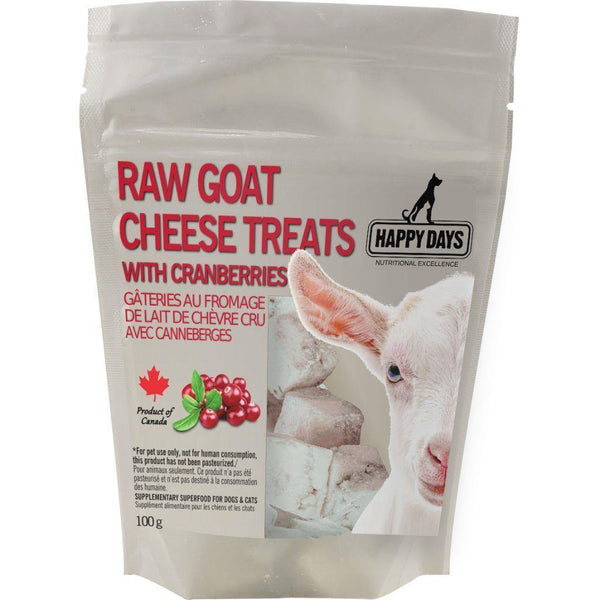 Happy Days Dairy - Raw Goat Cheese Cranberry 100g - Pisces Pet Emporium