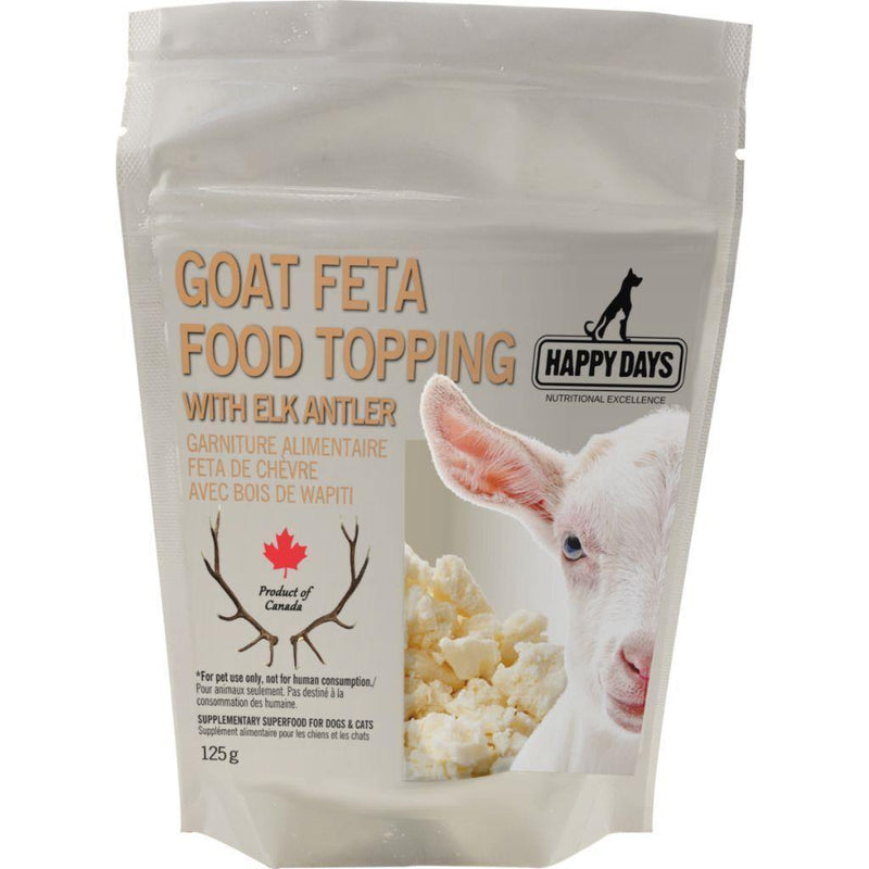 Happy Days Dairy - Goat Feta Cheese w/ Elk Antler 125g - Pisces Pet Emporium