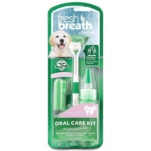 Tropiclean Fresh Breath Oral Care Kit for Puppies - Pisces Pet Emporium