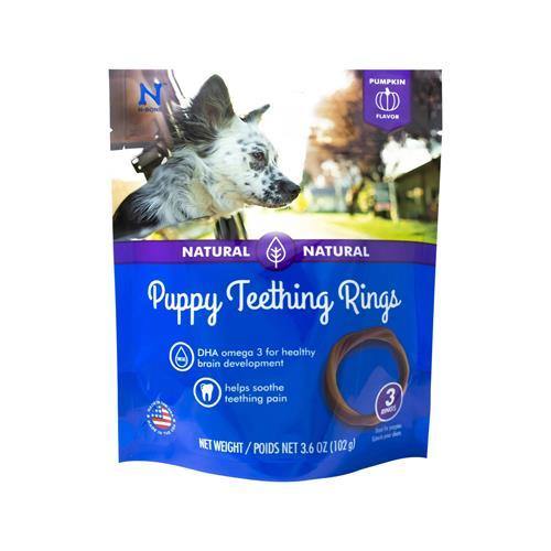 N-Bone Puppy Teething Ring 3-Pack - Pumpkin - Pisces Pet Emporium