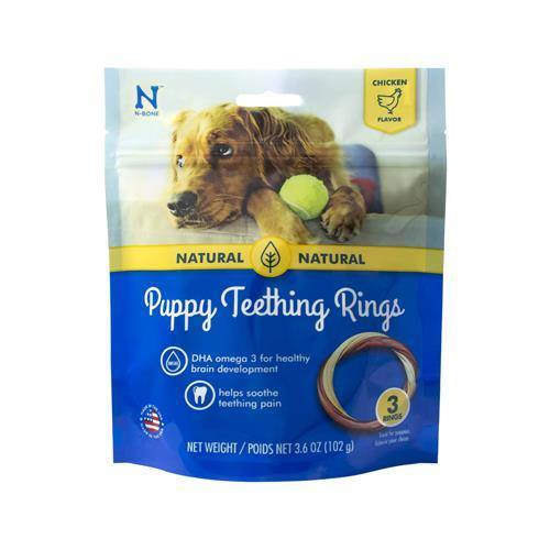 N-Bone Puppy Teething Ring 3-Pack - Chicken - Pisces Pet Emporium