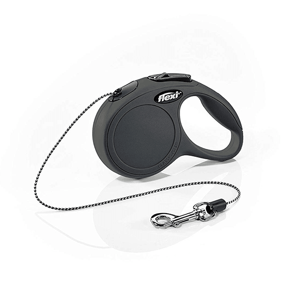 Flexi Classic Black Retractable Leash - Cord