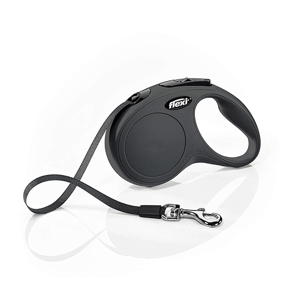 Flexi Classic Black Retractable Leash - Tape - Pisces Pet Emporium