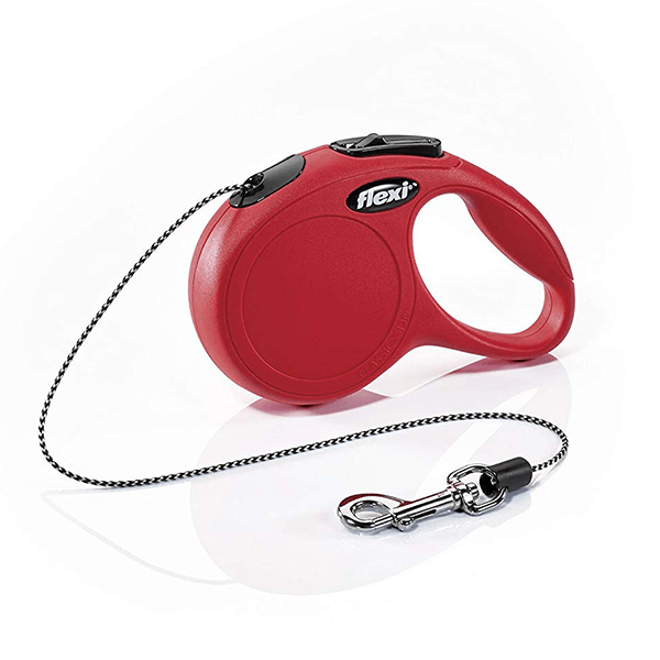 Flexi Classic Red Retractable Leash - Cord - Pisces Pet Emporium