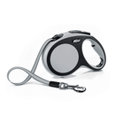 Flexi Comfort Grey Retractable Leash - Tape - Pisces Pet Emporium