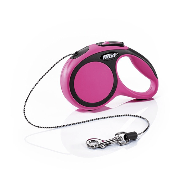 Flexi Comfort Pink Retractable Leash - Cord - Pisces Pet Emporium