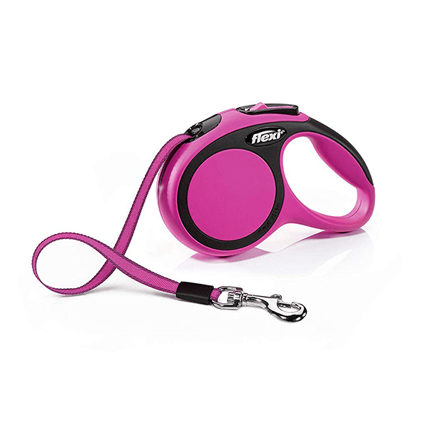 Flexi Comfort Pink Retractable Leash - Tape - Pisces Pet Emporium