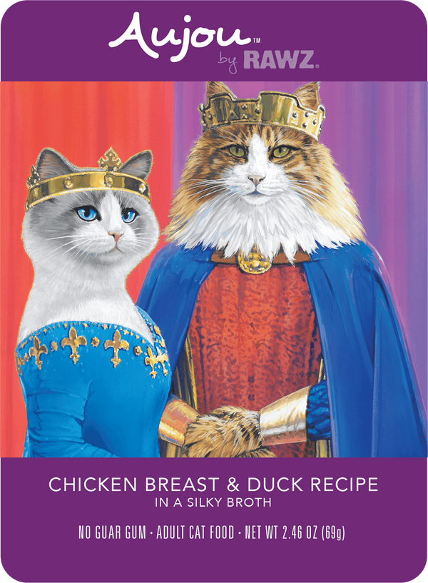 Rawz AUJOU Chicken Breast & Duck Recipe Cat Food | Pisces