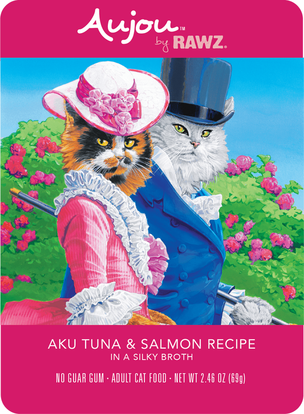 Rawz AUJOU Aku Tuna & Salmon Recipe Cat Food | Pisces