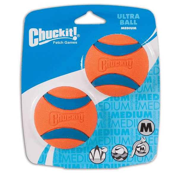 CHUCKIT! Ultra Ball 2 Pack - Medium - Pisces Pet Emporium