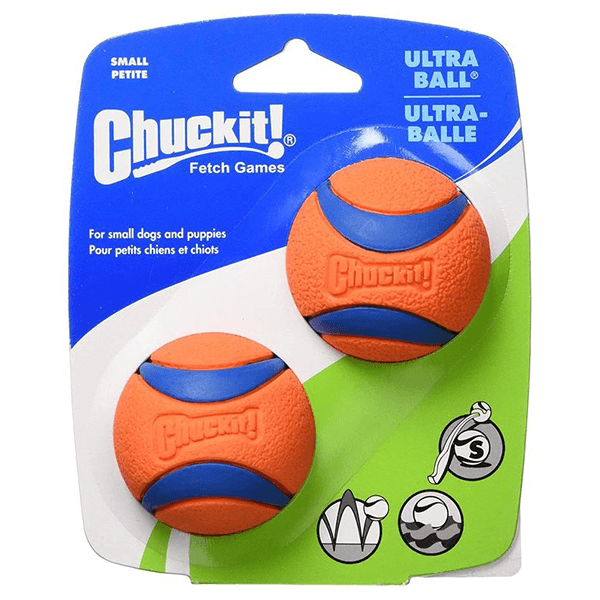 CHUCKIT! Ultra Ball 2 Pack - Small - Pisces Pet Emporium