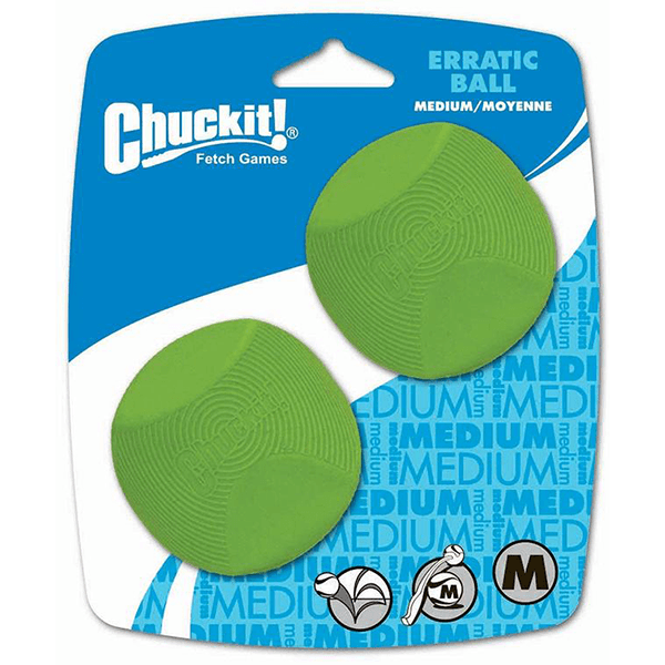 CHUCKIT! Erratic Ball 2 Pack - Medium - Pisces Pet Emporium