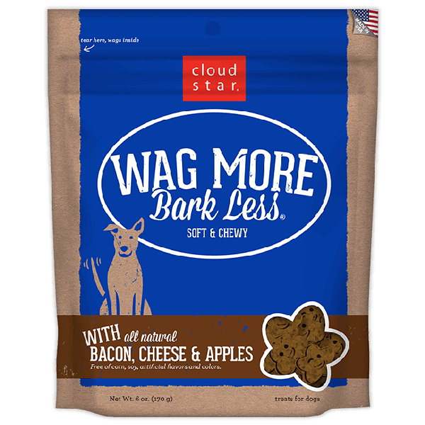 Wag More Bark Less Treats Soft & Chewy Bacon, Cheese & Apples - Pisces Pet Emporium