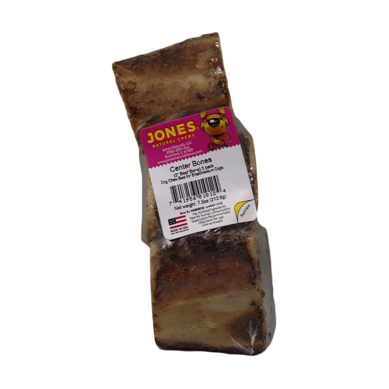 Jones Smoked Center Bones 2" 3-Pack - Pisces Pet Emporium