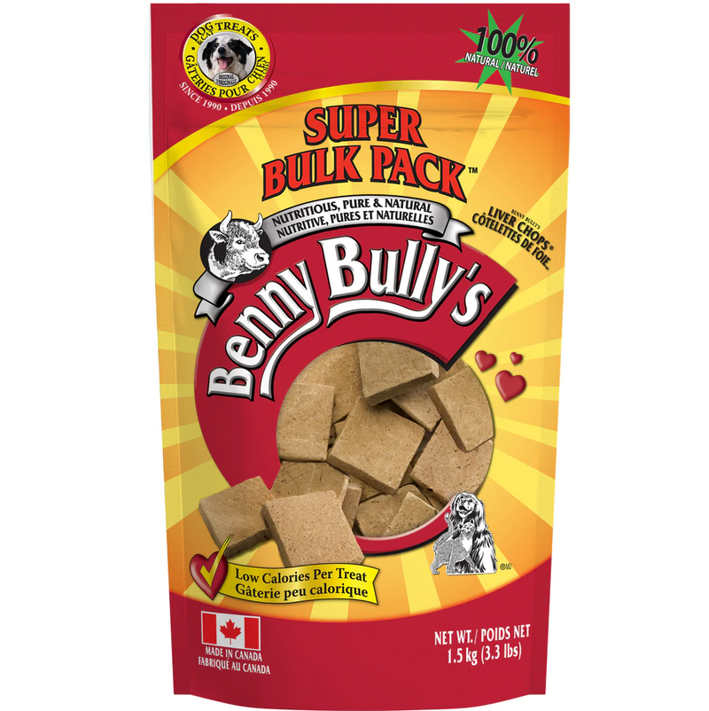 Benny Bullys Liver Chops Super Bulk Pack 1.5kg