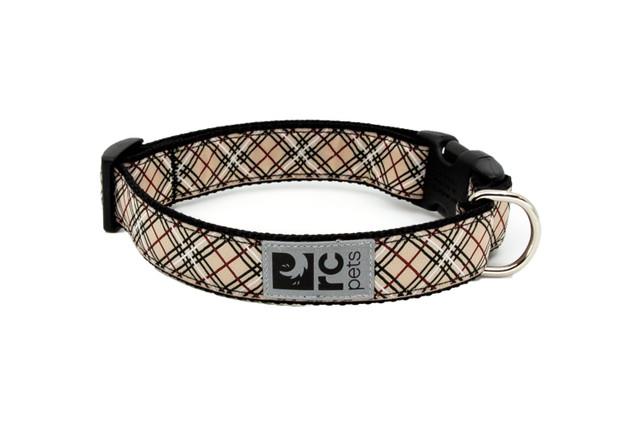 RC Pets Clip Collar - Tan Tartan Dog | Pisces