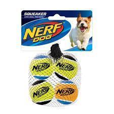 Nerf Dog Tennis Balls 4 Pack Extra Small - Pisces Pet Emporium