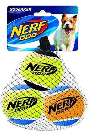 Nerf Dog Tennis Balls 3 Pack Medium - Pisces Pet Emporium