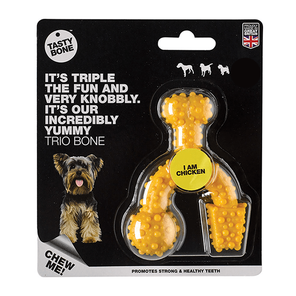 TastyBone Chicken Trio Nylon Bone - For Small Dogs - Pisces Pet Emporium