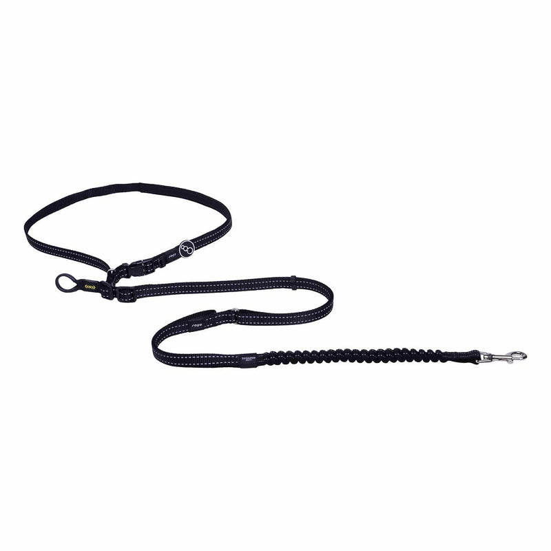 Rogz Handsfree Lead - Black - Pisces Pet Emporium