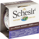 Schesir Adult Cat Food Chicken & Beef with Rice 85 g - Pisces Pet Emporium