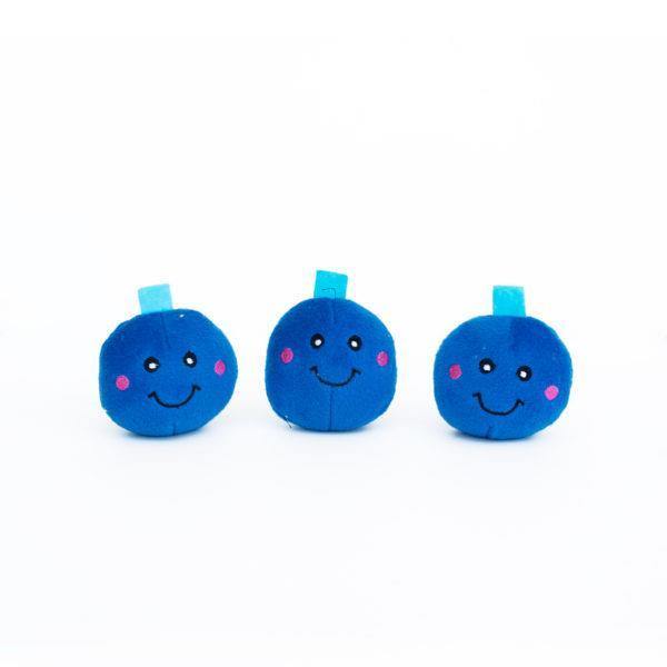 ZippyPaws Miniz - Blueberries 3-Pack - Pisces Pet Emporium