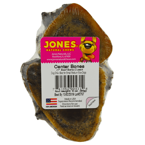 Jones Smoked Center Bones 1" 2-Pack - Pisces Pet Emporium