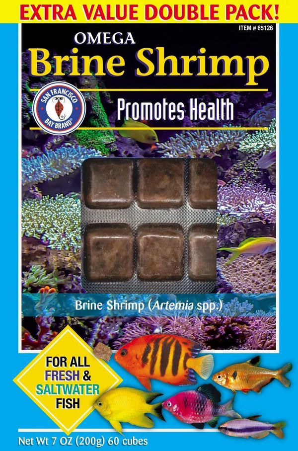 San Fransisco Bay Omega Brine Shrimp Cubes 7oz - Pisces Pet Emporium