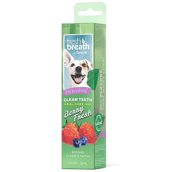 Tropiclean Fresh Breath Clean Teeth Oral Care Gel Berry Fresh - Pisces Pet Emporium